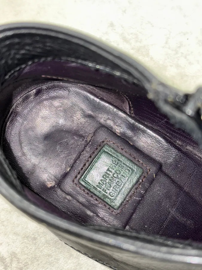 2000s Marithé + François Girbaud Black Ninja Leather Boots IOwzIfa 8