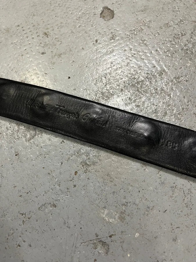 2000s Marithé + François Girbaud Black Patent Leather Belt LeGbodw 6