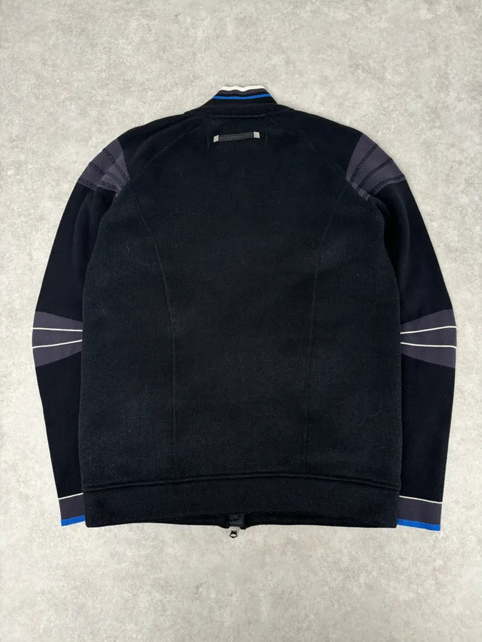 SS1999 Marithé + François Girbaud Black Polartec Biker Zip-up Sweater lNAdrfH 4