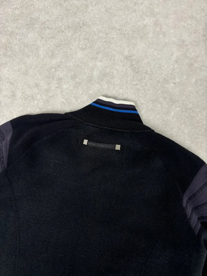 SS1999 Marithé + François Girbaud Black Polartec Biker Zip-up Sweater lNAdrfH 5