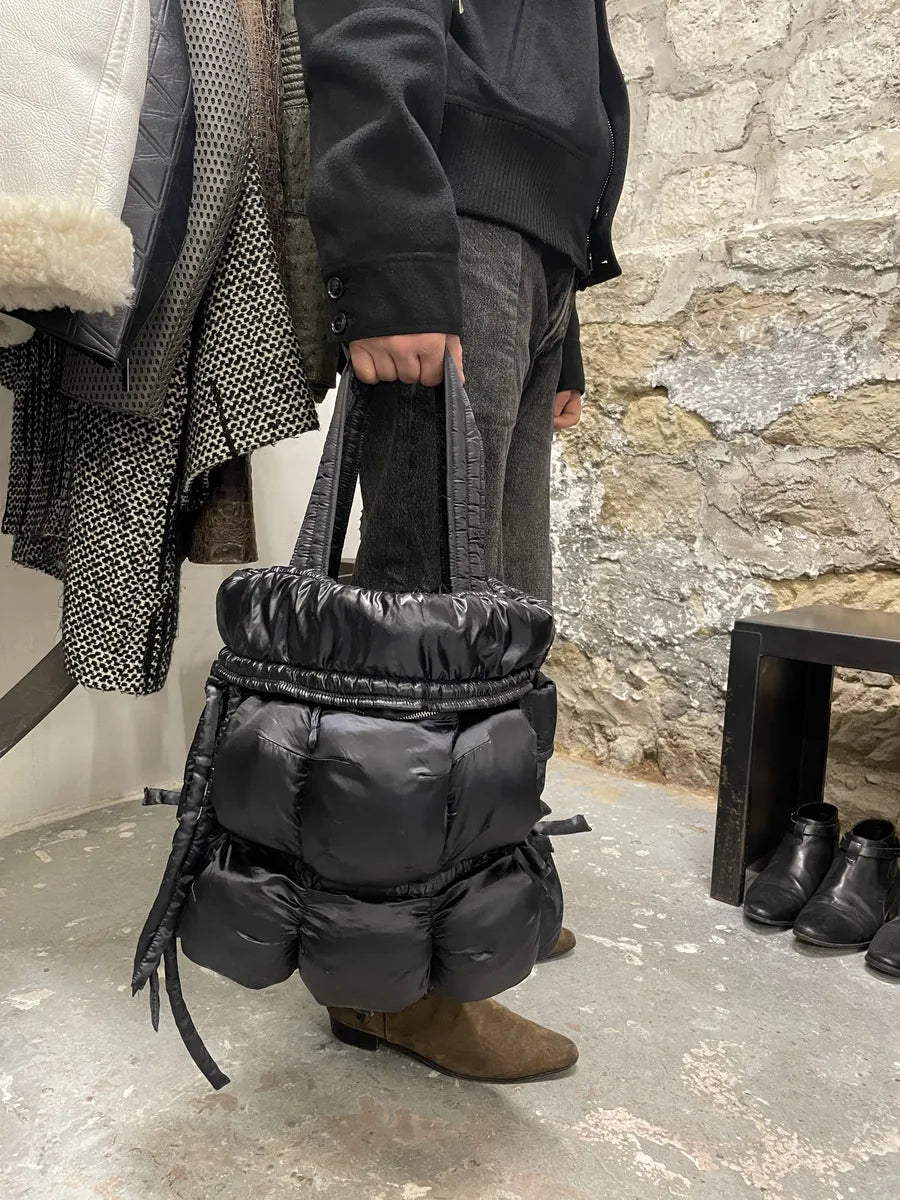 2000s Marithé + François Girbaud Black Puffer Bag oYFLOWv 0