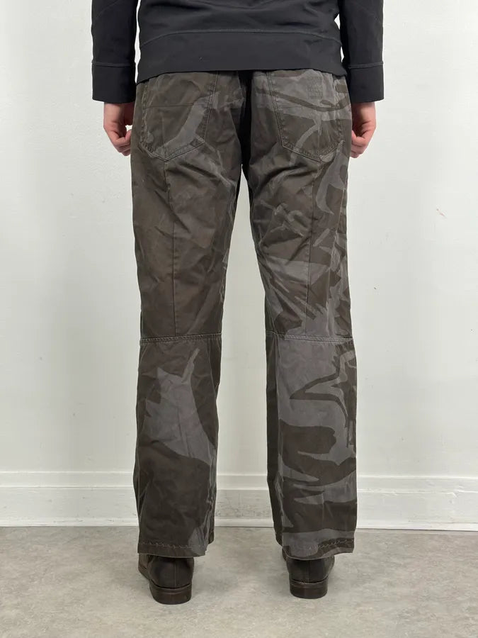 2000s Marithé + François Girbaud Grey Shadow Tagged Abstract Pants uASZVZS 3