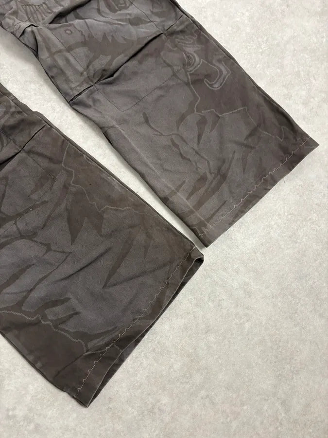 2000s Marithé + François Girbaud Grey Shadow Tagged Abstract Pants uASZVZS 7