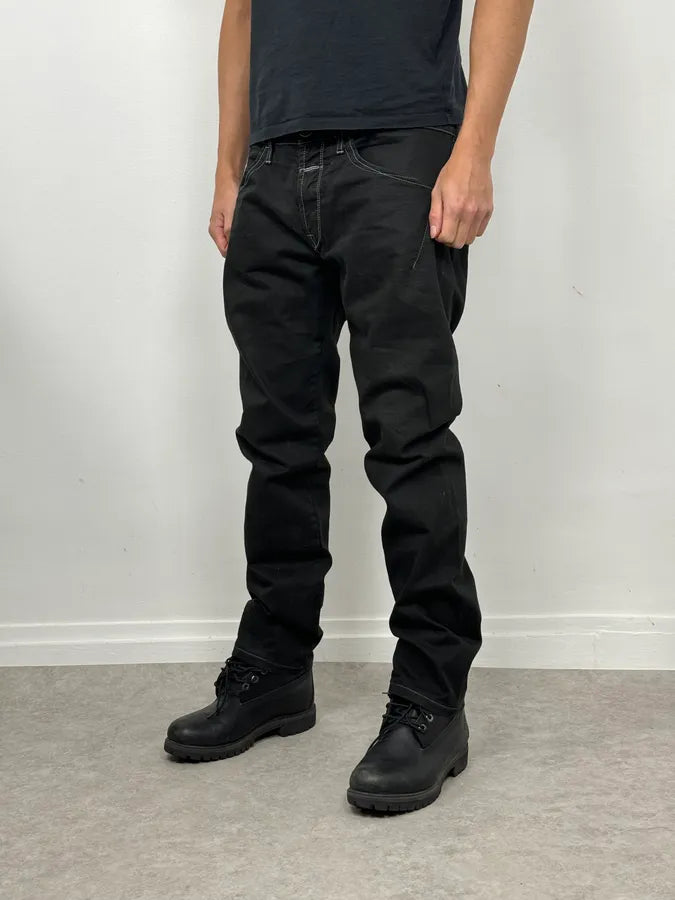 2000s Marithé + François Girbaud Black Straight Jeans atnLJIp 1