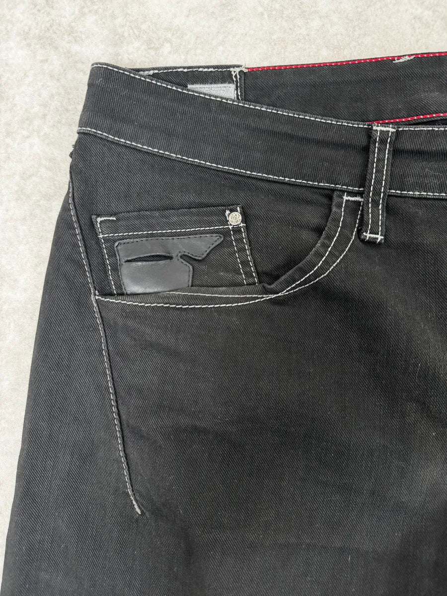 2000s Marithé + François Girbaud Black Straight Jeans atnLJIp 7