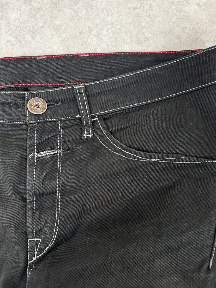 2000s Marithé + François Girbaud Black Straight Jeans atnLJIp 8
