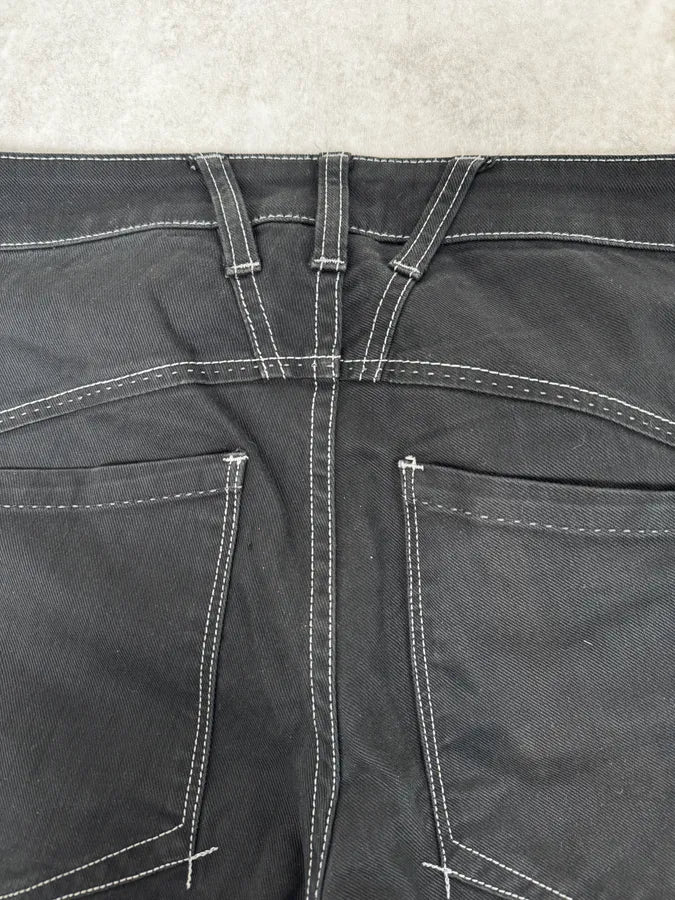 2000s Marithé + François Girbaud Black Straight Jeans atnLJIp 9