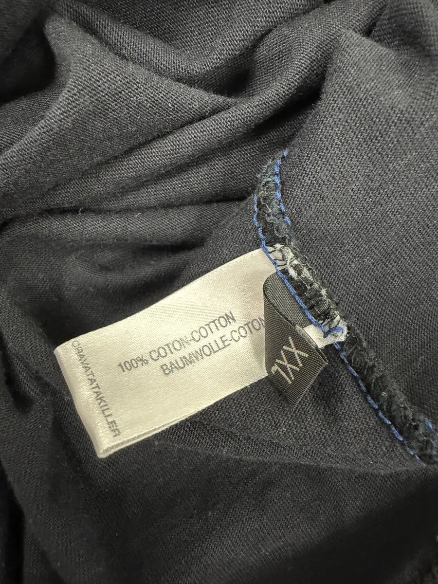 2000s Marithé + François Girbaud Black Tattooed Signature Abstract Longsleeves SNDWVTJ 9