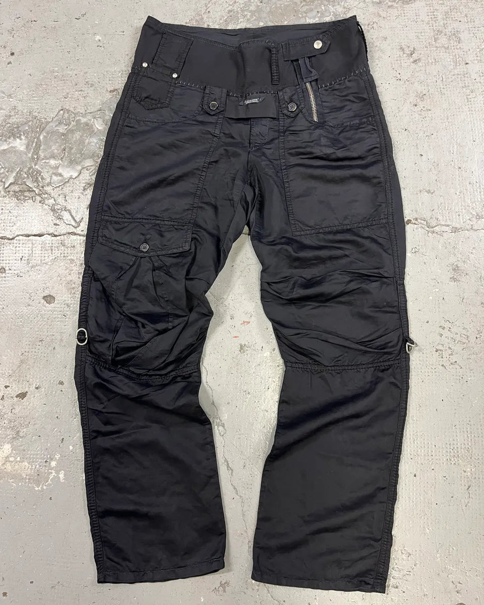 2000s Marithé + François Girbaud Black Utility Pants (S/M) IvIPbyW 0