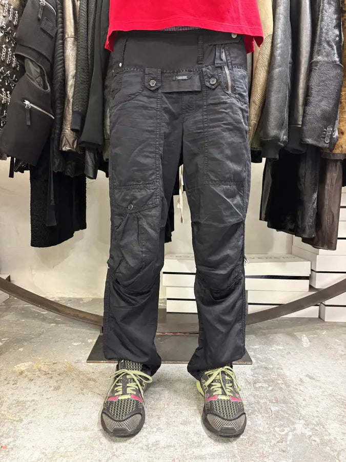 2000s Marithé + François Girbaud Black Utility Pants (S/M) IvIPbyW 1