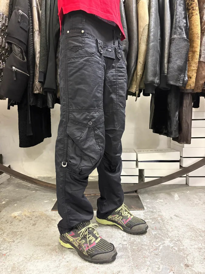 2000s Marithé + François Girbaud Black Utility Pants (S/M) IvIPbyW 2