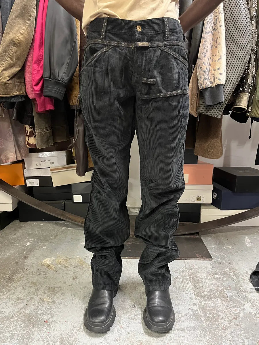 2000s Marithé + François Girbaud Black Velvet Pants aCrOUHh 1