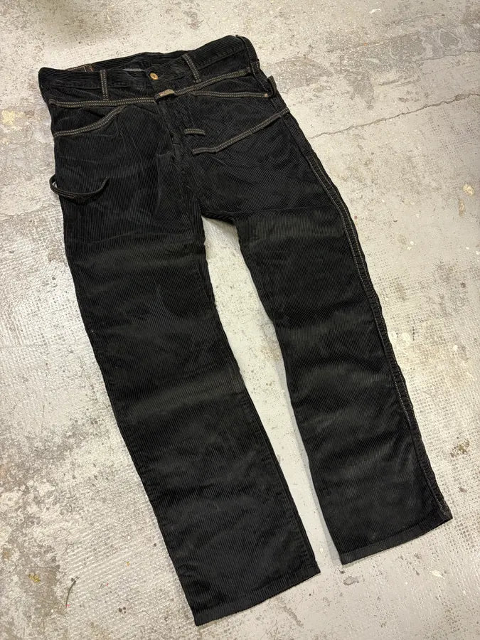 2000s Marithé + François Girbaud Black Velvet Pants aCrOUHh 4