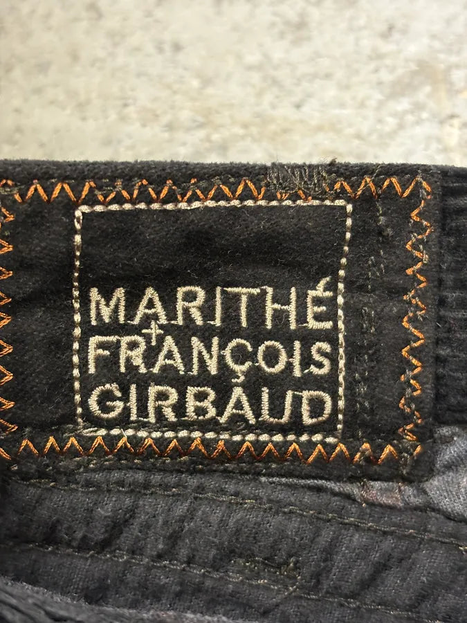 2000s Marithé + François Girbaud Black Velvet Pants aCrOUHh 9