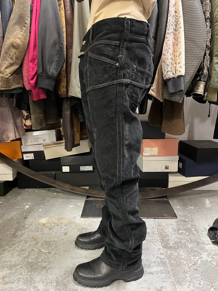 2000s Marithé + François Girbaud Black Velvet Pants aCrOUHh 2