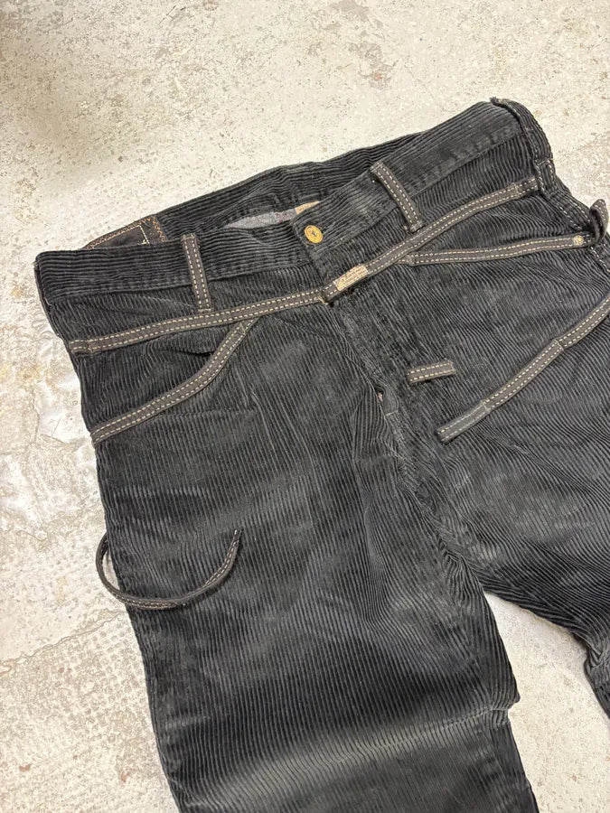 2000s Marithé + François Girbaud Black Velvet Pants aCrOUHh 5