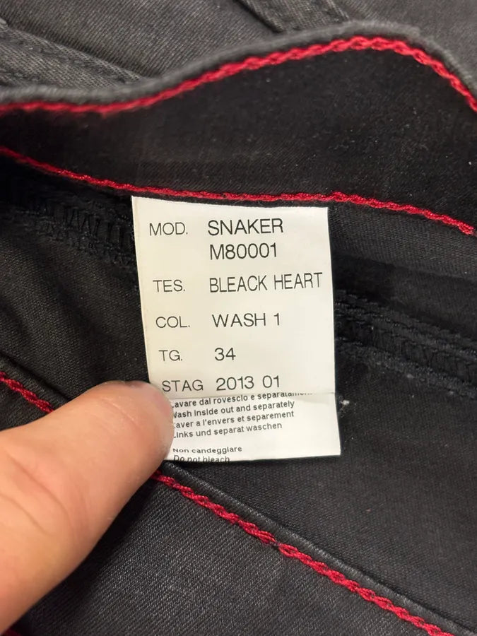 2000s Marithé + François Girbaud Black Waxed Pants qzsICiM 8