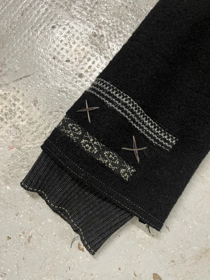 2000s Marithé + François Girbaud Black Wool Signature Jacket (S/M) afRHgdt 5