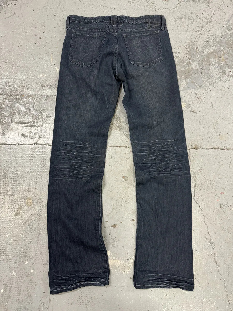 2000s Marithé + François Girbaud Blue Brut Distressed Denim Jeans dGEmzNz 1