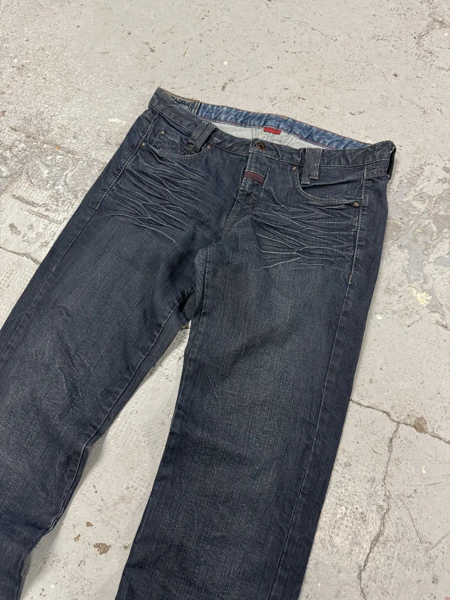 2000s Marithé + François Girbaud Blue Brut Distressed Denim Jeans dGEmzNz 10