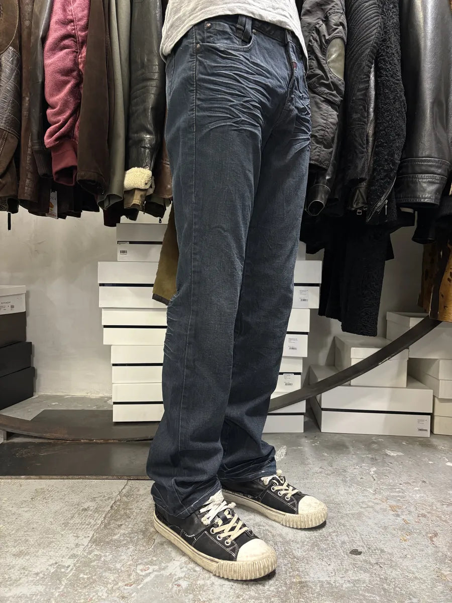 2000s Marithé + François Girbaud Blue Brut Distressed Denim Jeans dGEmzNz 3