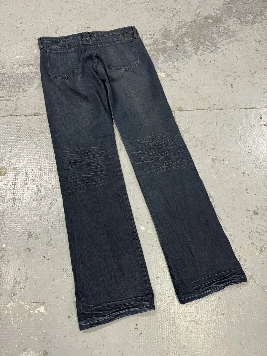 2000s Marithé + François Girbaud Blue Brut Distressed Denim Jeans dGEmzNz 5