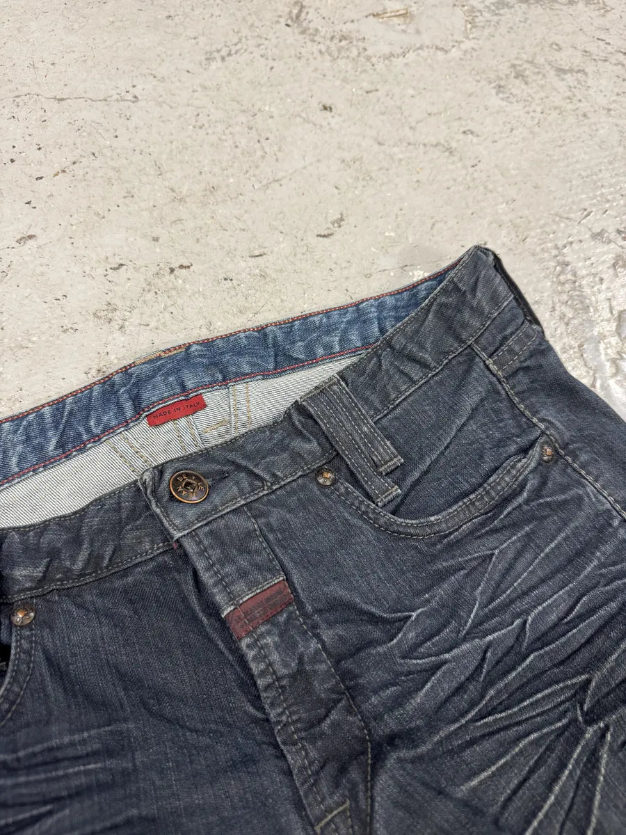 2000s Marithé + François Girbaud Blue Brut Distressed Denim Jeans dGEmzNz 7