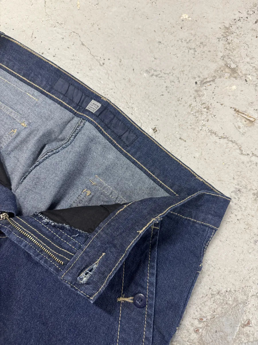 2000s Marithé + François Girbaud Blue Carpenter Denim Cargo Jeans ghUTQBD 5