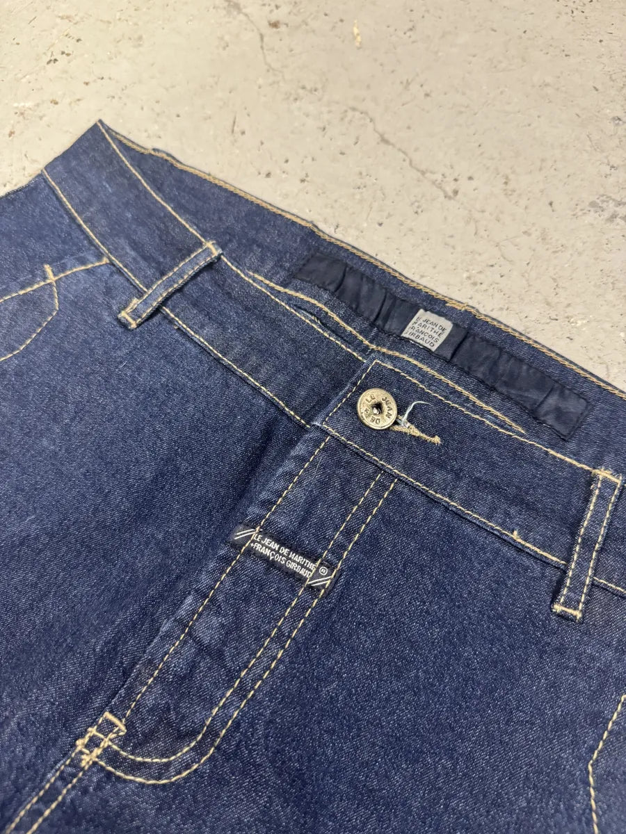2000s Marithé + François Girbaud Blue Carpenter Denim Cargo Jeans ghUTQBD 7