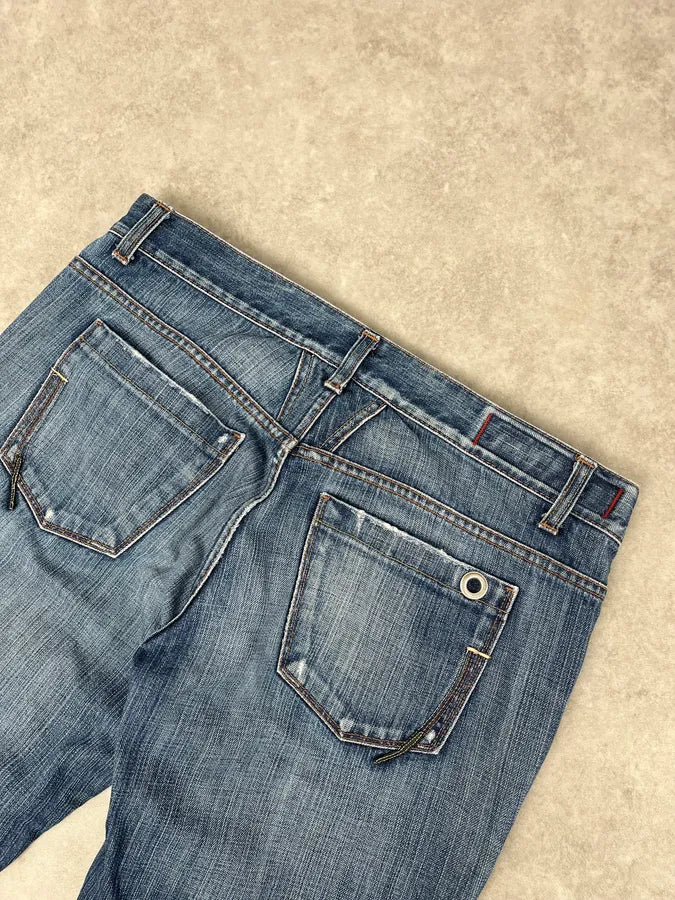 2000s Marithé + François Girbaud Blue Cozy Denim Jeans CZWBeWO 7