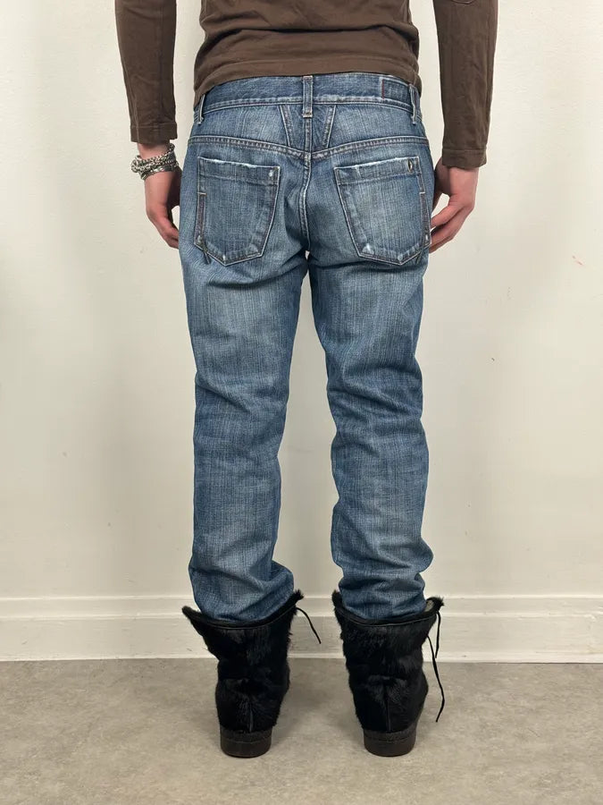 2000s Marithé + François Girbaud Blue Cozy Denim Jeans CZWBeWO 2