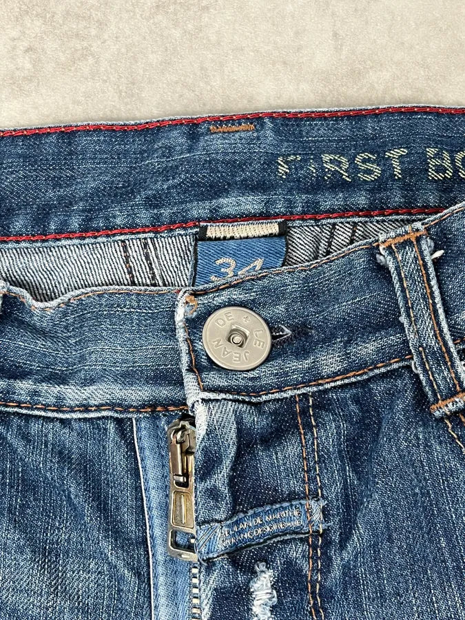 2000s Marithé + François Girbaud Blue Cozy Denim Jeans CZWBeWO 10