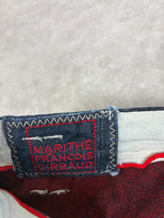 2000s Marithé + François Girbaud Blue Deconstructed Denim Jeans oQSDDEh 9