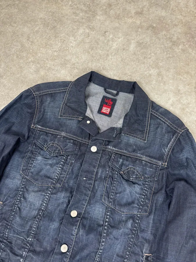 2000s Marithé + François Girbaud Blue Denim Jacket WOKTAtV 4