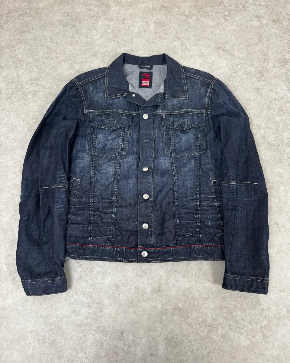 2000s Marithé + François Girbaud Blue Denim Jacket WOKTAtV 0