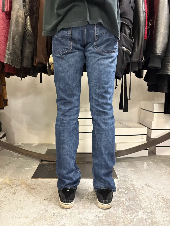 2000s Marithé + François Girbaud Blue Denim Jeans AadtcFR 3
