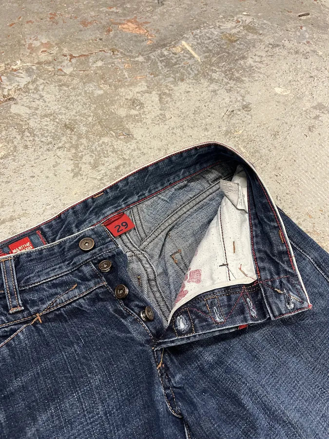 2000s Marithé + François Girbaud Blue Denim Jeans AadtcFR 7