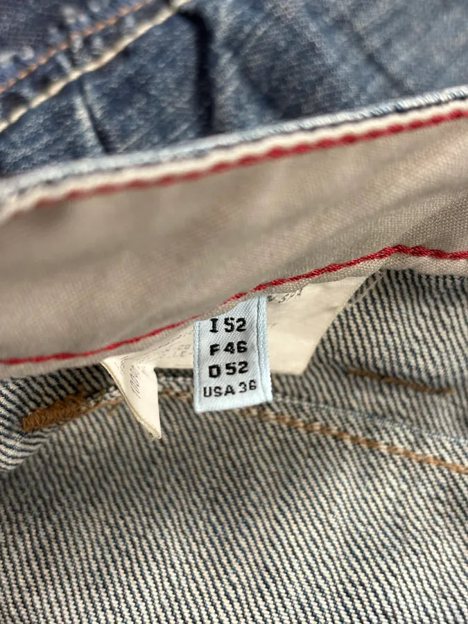 2000s Marithé + François Girbaud Blue Distressed Denim Jeans hUskUbD 9