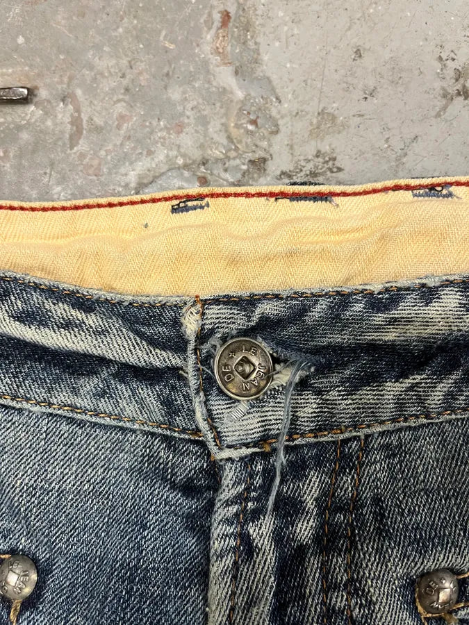 2000s Marithé + François Girbaud Blue Distressed Denim Jeans (L) 6