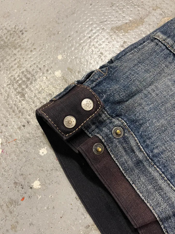 2000s Marithé + François Girbaud Blue Distressed Denim Shorts MODsdPf 9