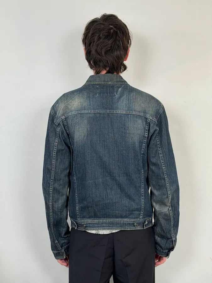 2000s Marithé + François Girbaud Blue Faded Denim Jacket PDiQKDJ 1