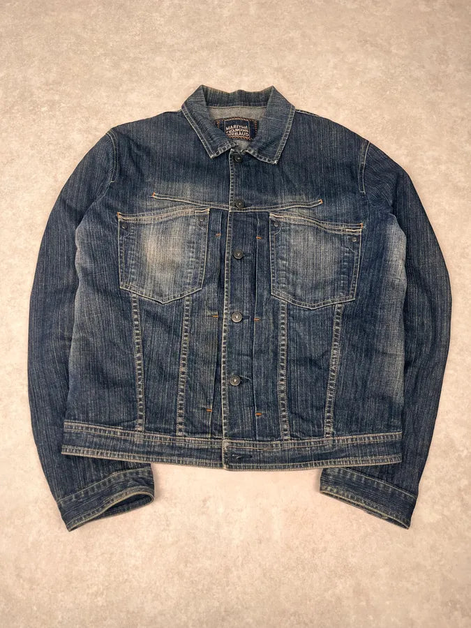 2000s Marithé + François Girbaud Blue Faded Denim Jacket PDiQKDJ 2
