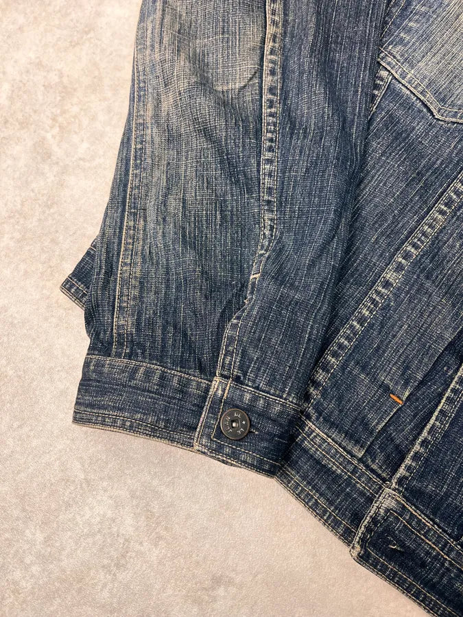 2000s Marithé + François Girbaud Blue Faded Denim Jacket PDiQKDJ 5