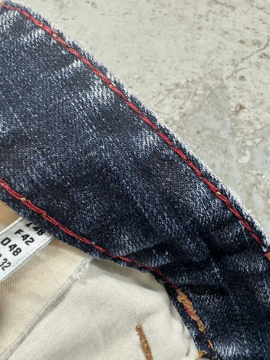 2000s Marithé + François Girbaud Blue Faded Denim Jeans BgSbmWH 3