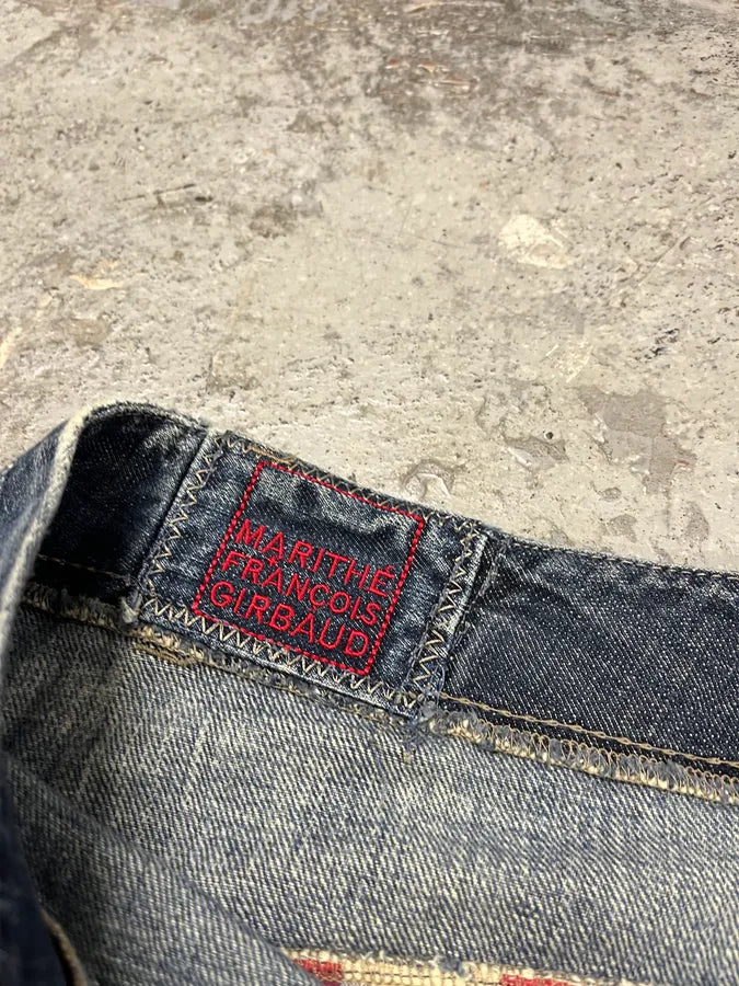 2000s Marithé + François Girbaud Blue Faded Denim Jeans DvvptGd 10