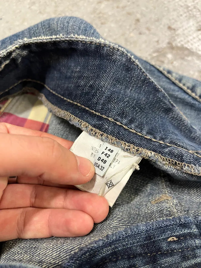 2000s Marithé + François Girbaud Blue Faded Denim Jeans DvvptGd 11