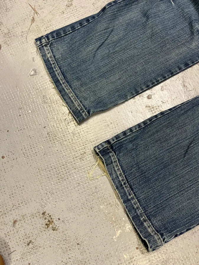 2000s Marithé + François Girbaud Blue Faded Denim Jeans DvvptGd 6