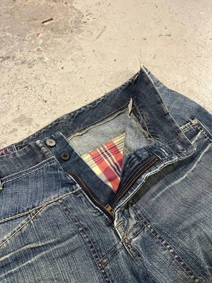 2000s Marithé + François Girbaud Blue Faded Denim Jeans DvvptGd 9