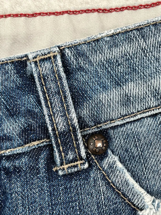2000s Marithé + François Girbaud Blue Faded Denim Jeans NjVJJpH 8