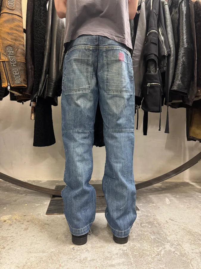 2000s Marithé + François Girbaud Blue Faded Denim Jeans (S) vDkFJIn 3